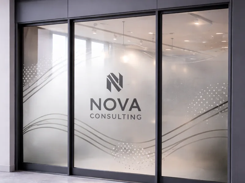 Nalepnice sa logotipom za izlog Nalepnice sa logotipom za izlog